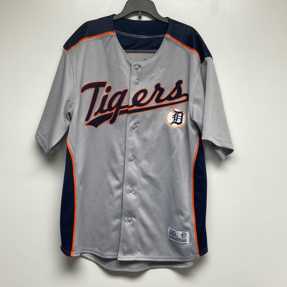 Detroit Tigers Dynasty Baseball Jersey Sz Large